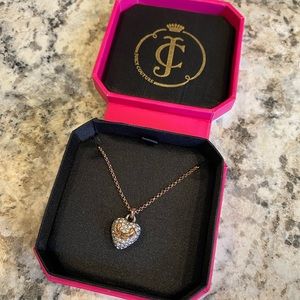 NEW!! Juicy Couture ❤️ Pave Heart Necklace